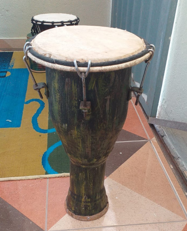 Djembe De PVC Grande – Salvaguarda Da Capoeira